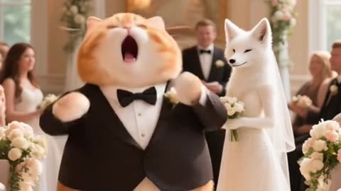 Male cat betrayed his wife cat for a fox 🦊