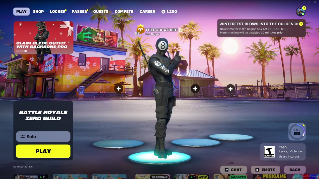 WAIT DODS ON, PLAYING ZB!