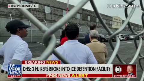Multiple Democrat members of congress broke into a New Jersey ICE facility
