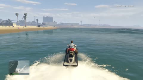 GTAV: Running over people's heads with jet ski (Director Mode)-Date: 8/10/2018