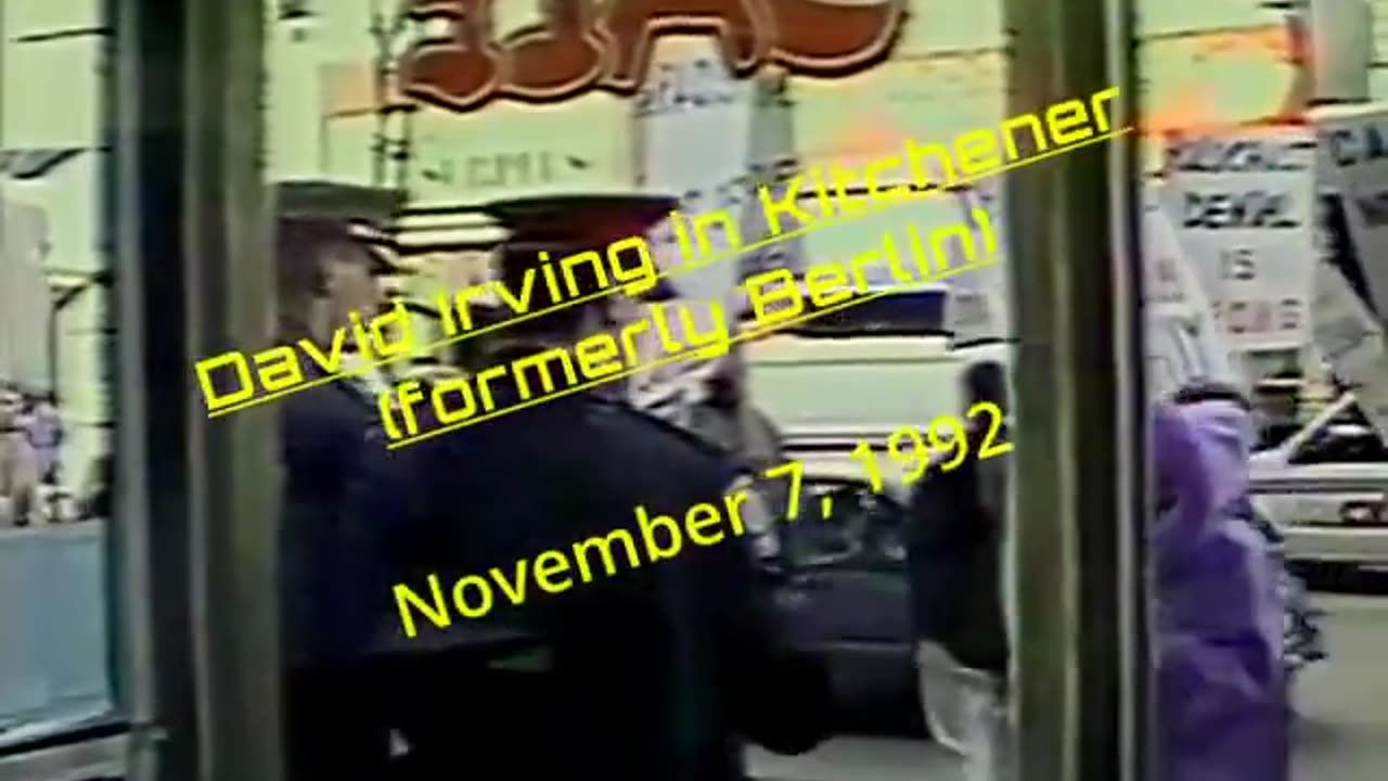 David Irving in Kitchener formerly Berlin Nov 7, 1992