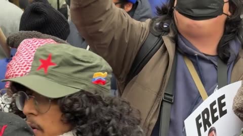 Wild Scenes in Manhattan as NYPD Separates Celebrating Venezuelans from Maduro Backers