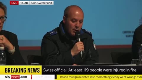 Swiss officials confirm that at least 119 people are in hospital and 40 are confirmed dead