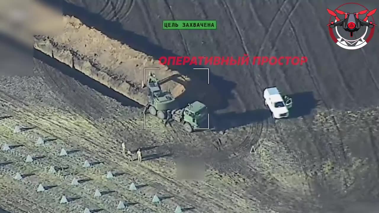 💥"Lancet" destroyed an excavator