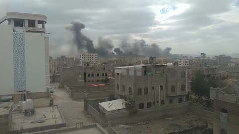Additional footage posted online purports to show the Israeli airstrike on Sanaa