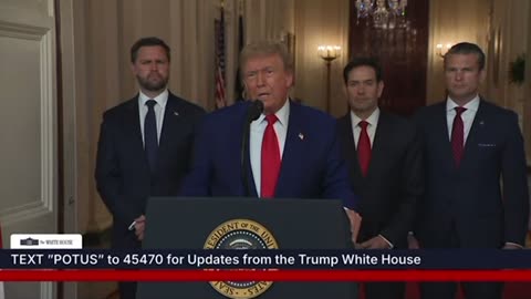 President Trump Announces “Speculator Military Success” in Iran
