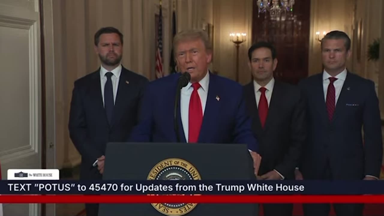 President Trump Announces “Speculator Military Success” in Iran