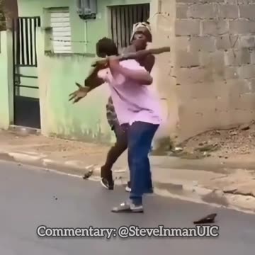 Idiot throwing rocks get beaten with the ugly stick.