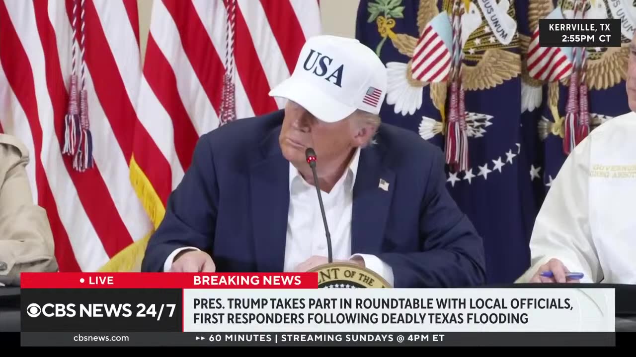 Trump speaks after viewing destruction from deadly Texas floods | full coverage