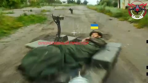 Drone Hit a Ukrainian UGV Transporting a Wounded Azov Soldier
