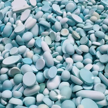 20250711-4 Natural Turquoise Cabochon: Dancing Deep - Sea Elf on the Finger