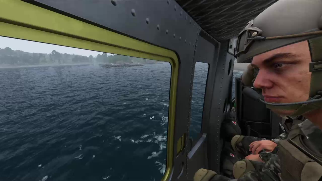 Crazy helicopter ride hu1 Huey in action