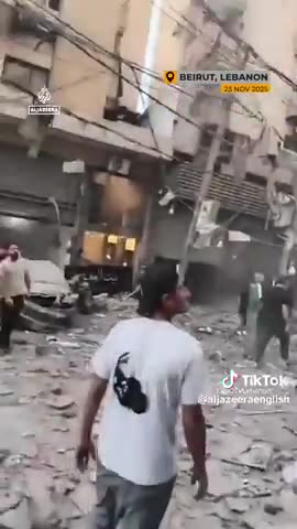 Jews Bomb Beirut November 23rd 2025 Genocide by Israel