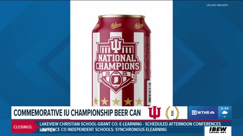 January 29, 2026 - Beer Can Commemorates Indiana University's National Football Title