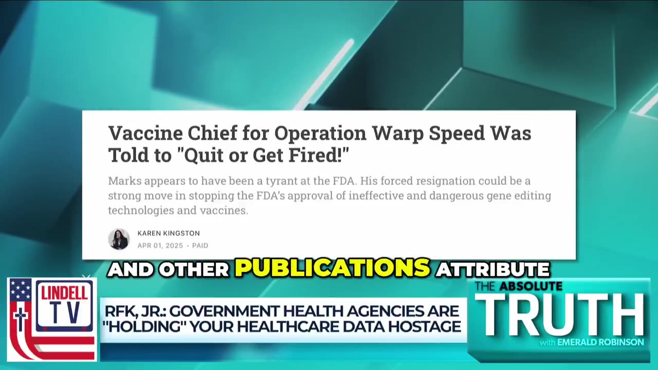 Operation Warp Speed Vaccine Chief Ousted Amid RFK Jr. Safety Push