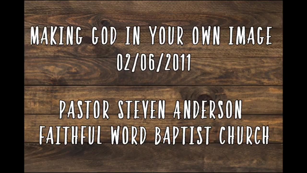 Making God In Your Own Image