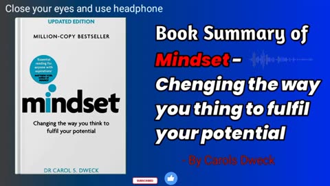 Mindset by Carol Dweck Audiobook Book Summary in Hindi