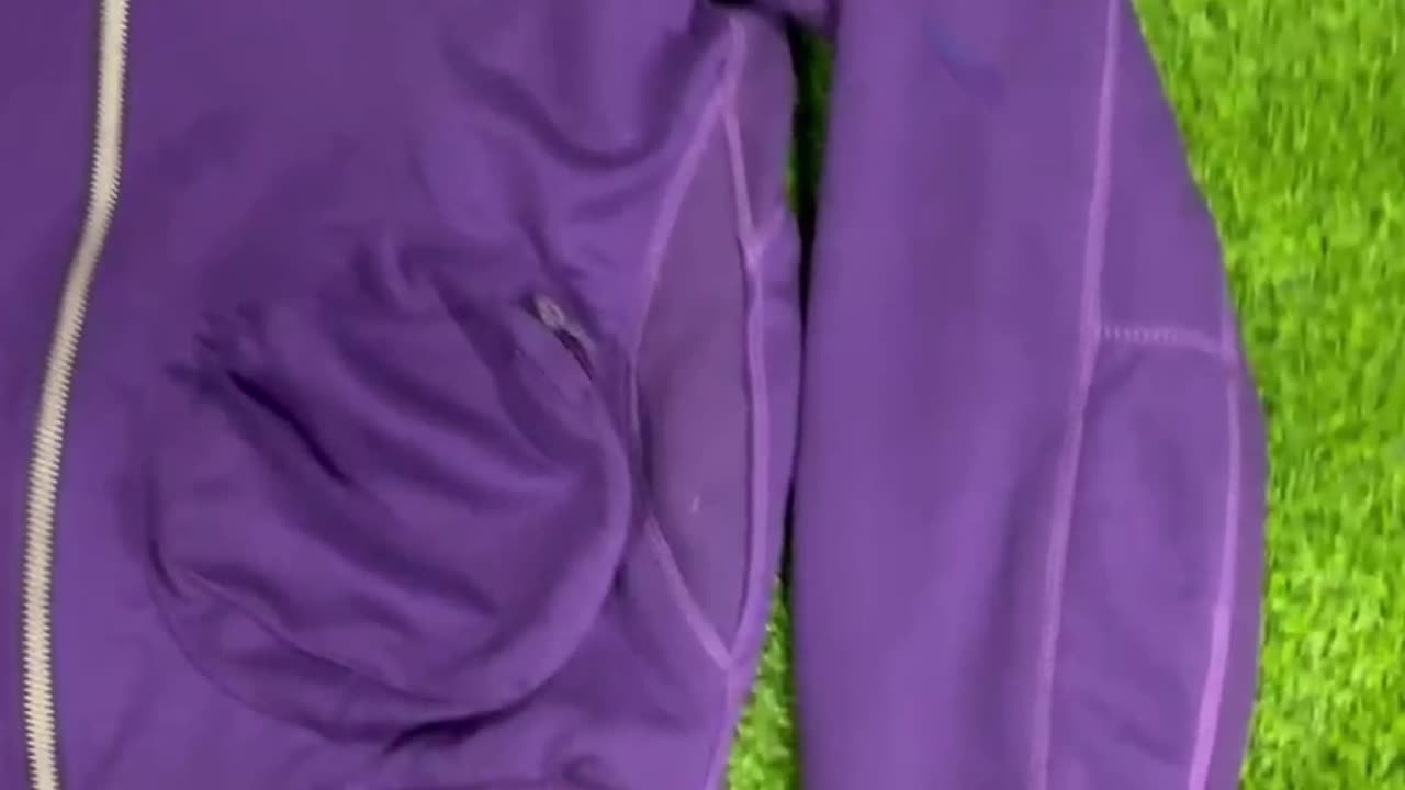 Reversible Vibes: Black Acid Wash Hoodie Inside a Purple Zip-Up Fit