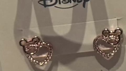 Disney Parks Mickey Mouse and Heart Icons Cubic Zirconia Earrings #shorts
