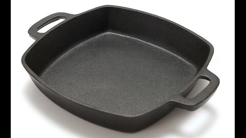 Simple cast iron carbon steel anodized skillet pan seasoning - natural non stick cookware