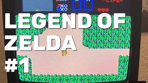 Legend of Zelda NES Gameplay Part 1 - CRT Gaming