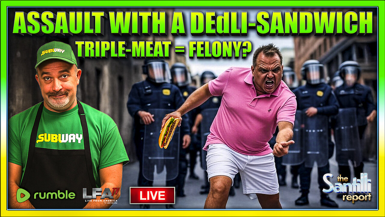 DOJ Contractor Arrested & Fired For Assaulting Federal Officer With A Sub-Sandwich | THE SANTILLI REPORT 8.14.25 4PM