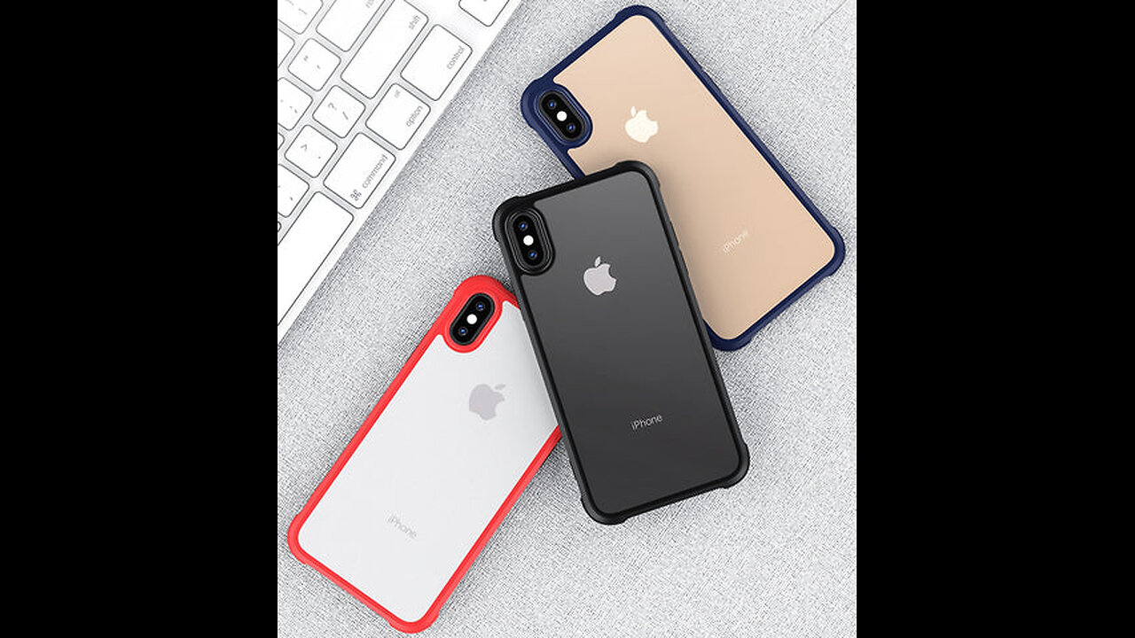 Slim & Anti-scratch Transparent Acrylic Phone Case with 7D Shockproof Airbag Compatible