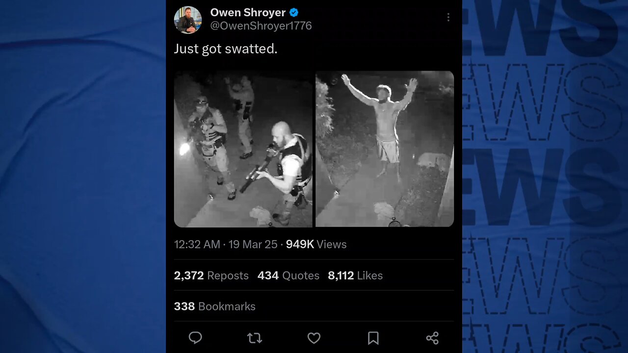 Swatting of right wing figures is disgusting.