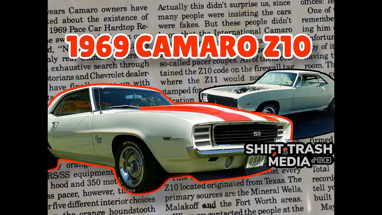 Super Rare 1969 Camaro Z10