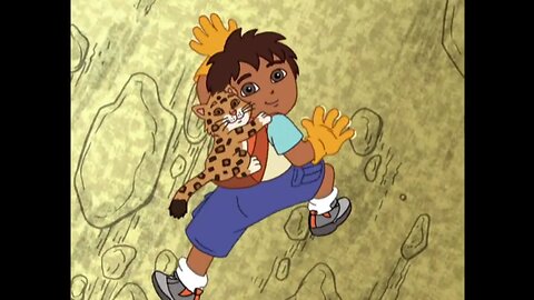 Go Diego Go Diego and Baby Jaguar Climbing a Pyramid