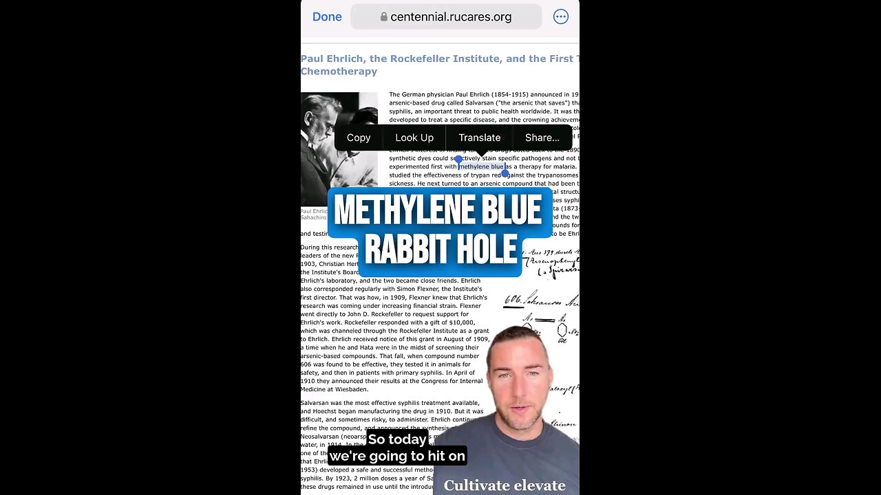 Methylene Blue Is Industrial Poison