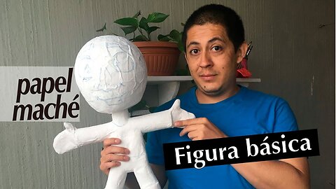 Como hacer una figura básica de PAPEL MACHÉ (piñata para PRINCIPIANTES )
