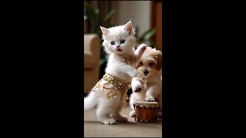 cat dog dance