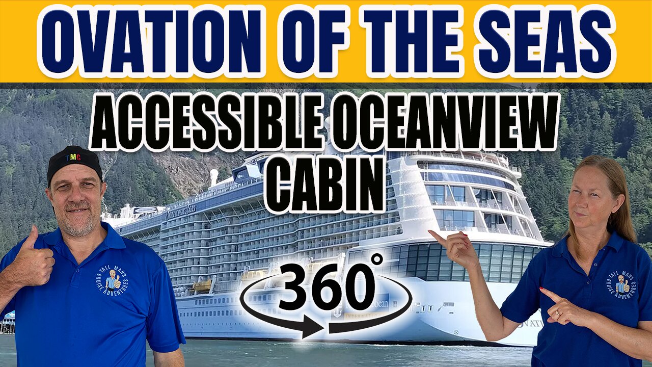 Ovation of the Seas Cabin | Accessible Oceanview 360° Walkthrough