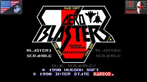 エアロ・ブラスター (PC Engine - Attract Mode) [JP Version of "Aero Blasters"]