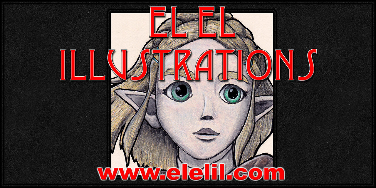 Drawing Zelda from Tears of the Kingdom in Pastel