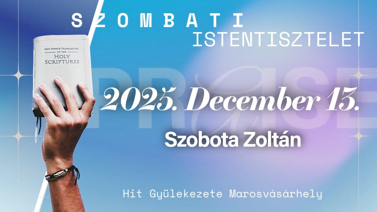 🆕Hit Gyülekezete Istentisztelet | Fodor Sándor | 2025. December 13.