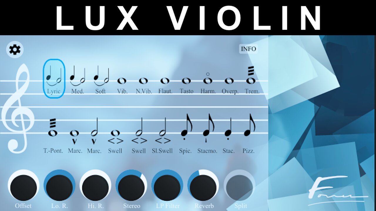 Lux Violin by David Forner Kontak Instrument Demo of all the presets