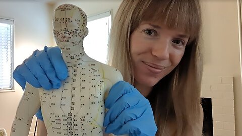 ASMR Massage on a Squishy Acupuncture Doll
