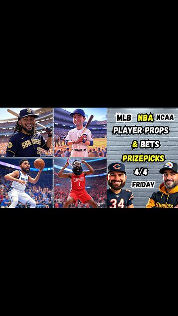 6 MLB Picks Today 4/4/2025 | MLB Player Props | NBA PROPS | PRIZEPICKS