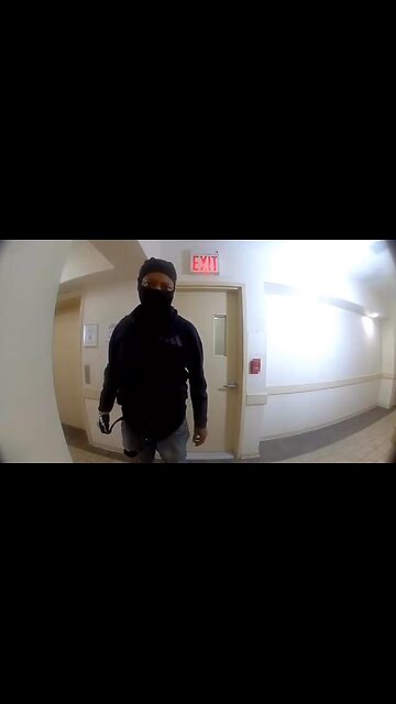 Clown World ™ 🤡 - A tense hallway video shows a man pounding on a resident’s door and r...