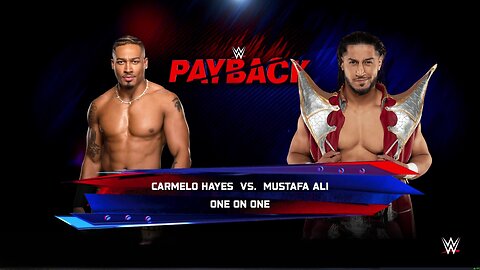 WWE 2k25 Carmelo Hayes vs Mustafa Ali