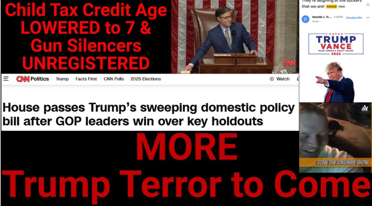 Trump's Bill Passes and Americans Prepare to Give Up More to Billionaires!