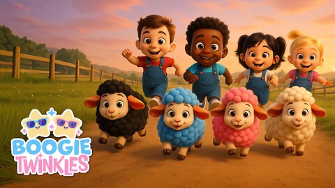 Baa Baa Black Sheep | Colorful Sheep Song | Boogie Twinkles Nursery Rhymes & Kids Songs