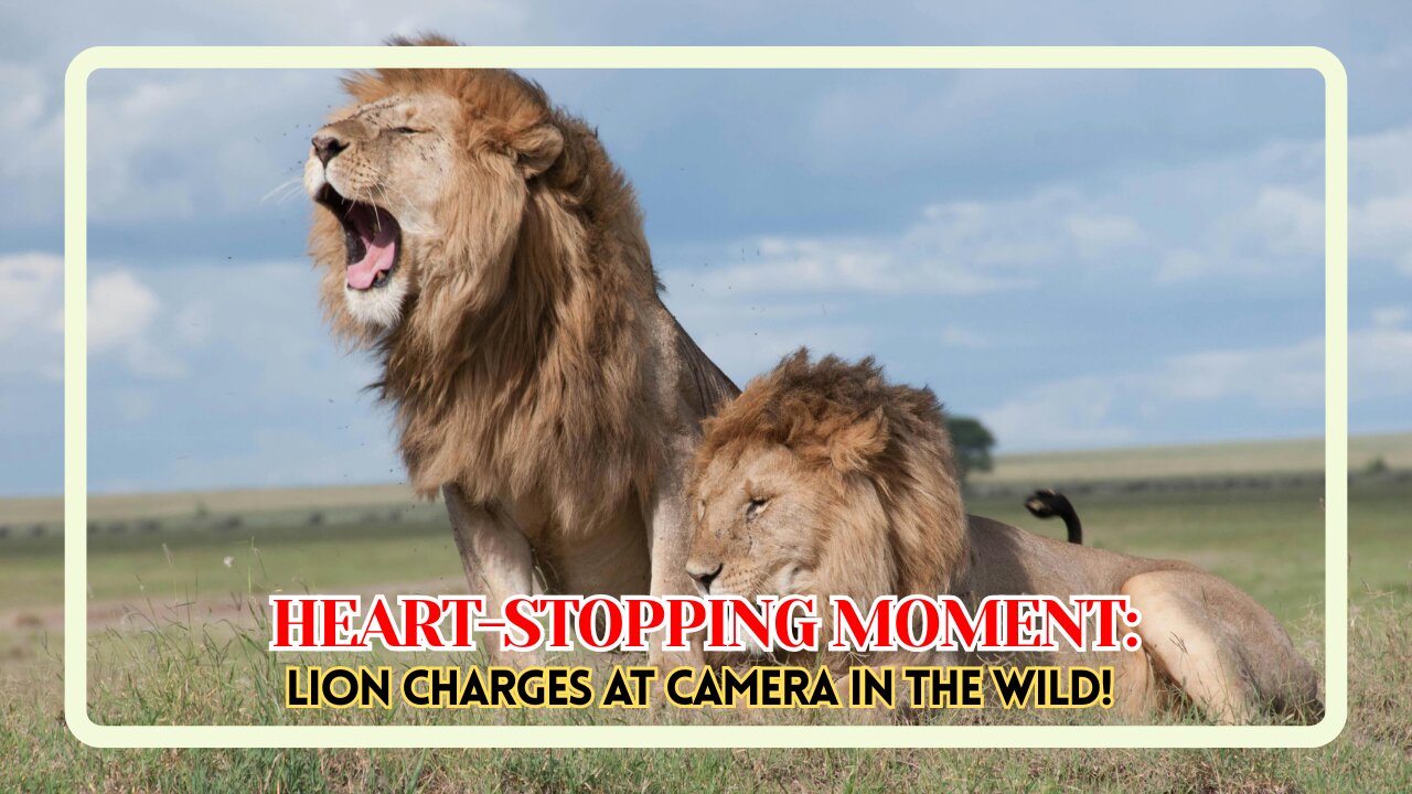 Heart-Stopping Moment: Lion Charges at Camera in the Wild!