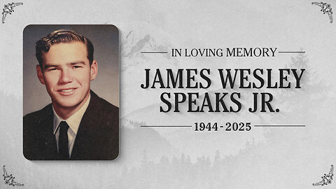 Wes Speaks Celebration of Life