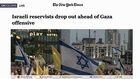 Israeli Reservist Soldiers Go AWOL | UK Column News