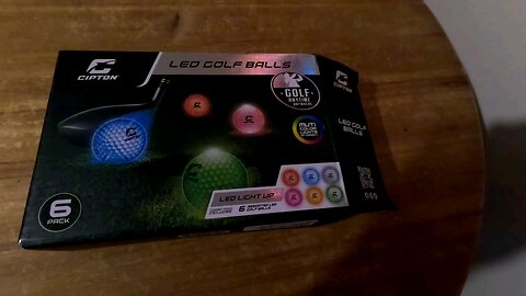 Golf ball glows