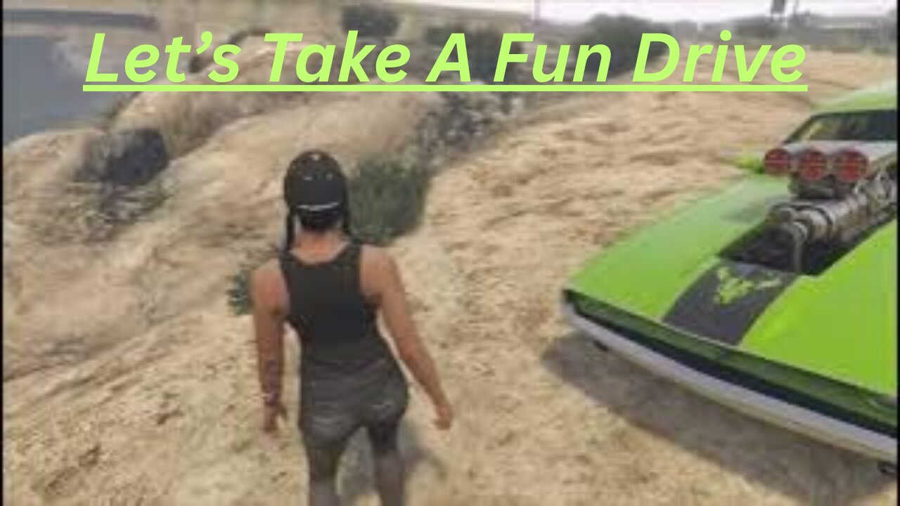 GTA 5 - Great Music, Beautiful Muscle Car, Hot Sunny Day, Relaxing Drive - Grand Theft Auto 5