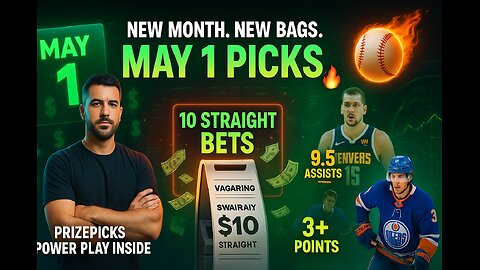 5/1/25 - May 1 Picks Are CRIMINAL… This Card Might Go 12-0 💰⚾🏀🏒